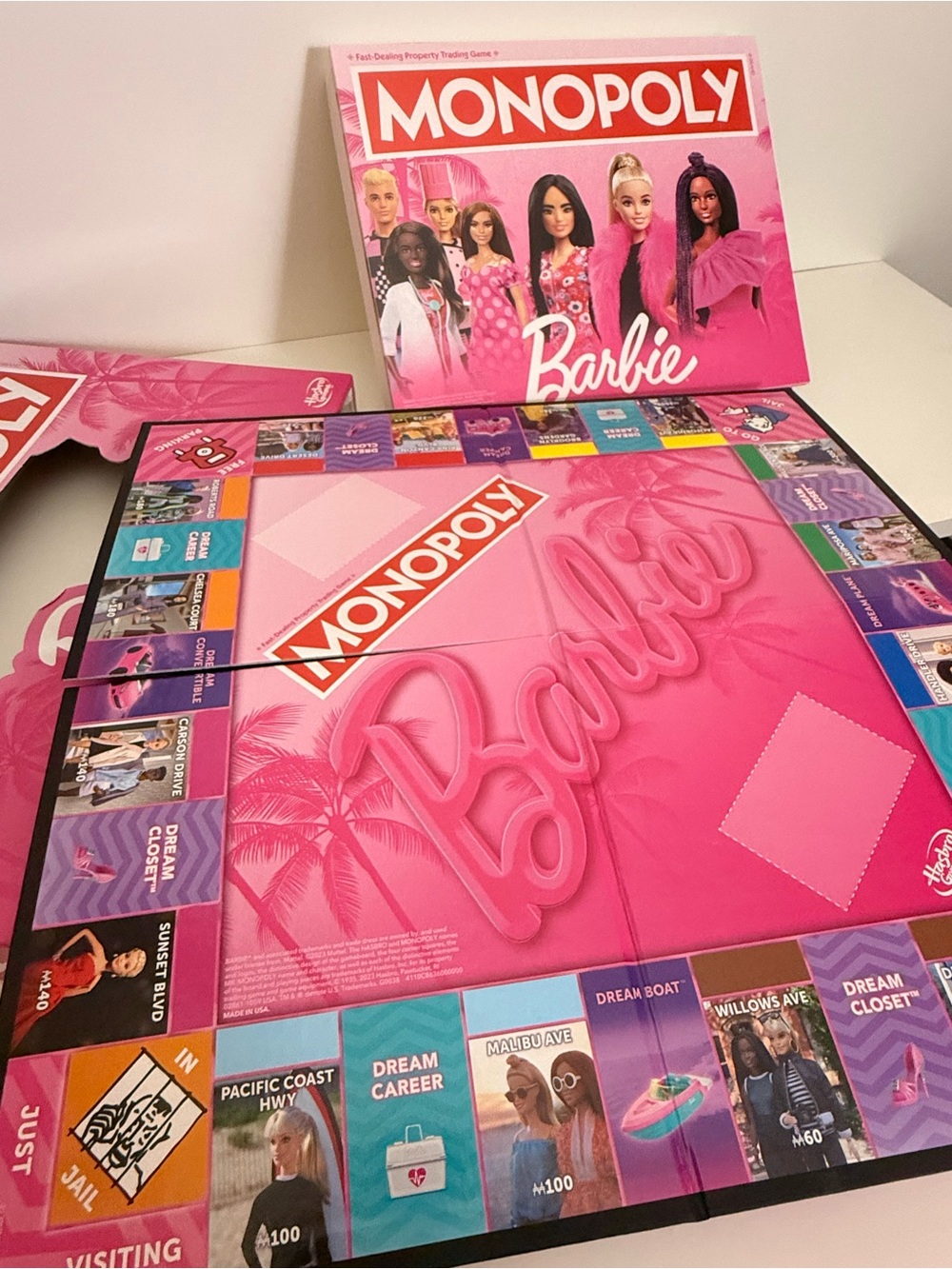 Monopoly Barbie Board Game - Pink Box